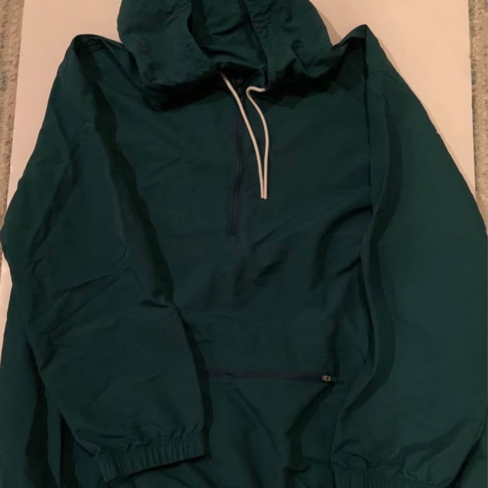 All In Motion Men’s Size XXL Nylon Green Hooded Windbreaker Athletic Jacket - Picture 2 of 8